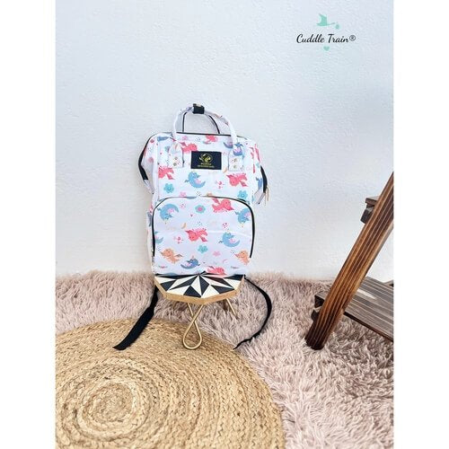 Baby Dragons(White Base)- Diaper Bag