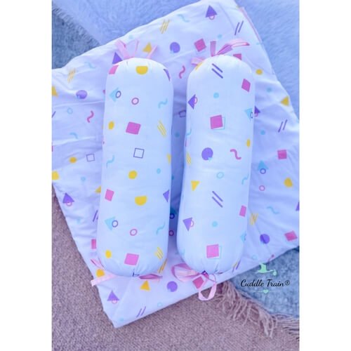Geometrical Shapes - Quilted Playmat Bolster Set