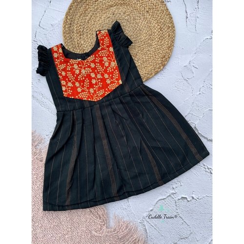 Black Lurex - Cotton Frock