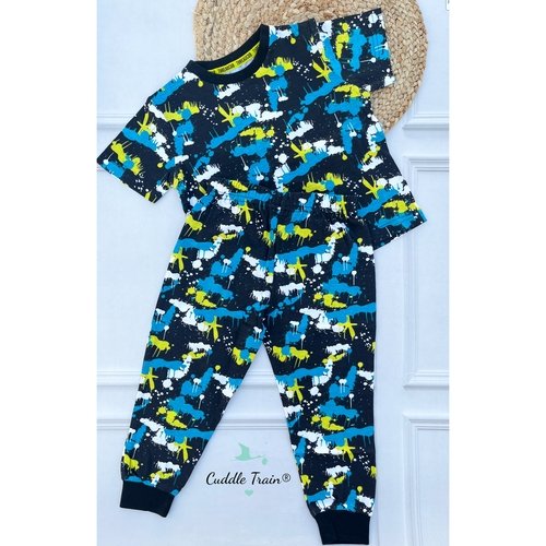 Black AOP - Pant &amp; Tees set