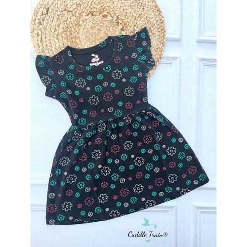 Black Motifs-Cotton Frock