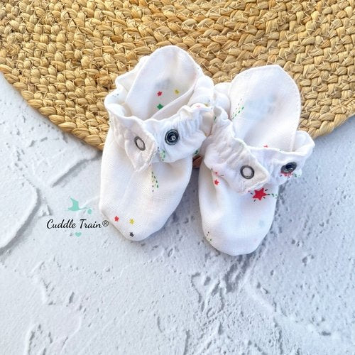 Color Stars-Snug Fit Booties(0-6M)