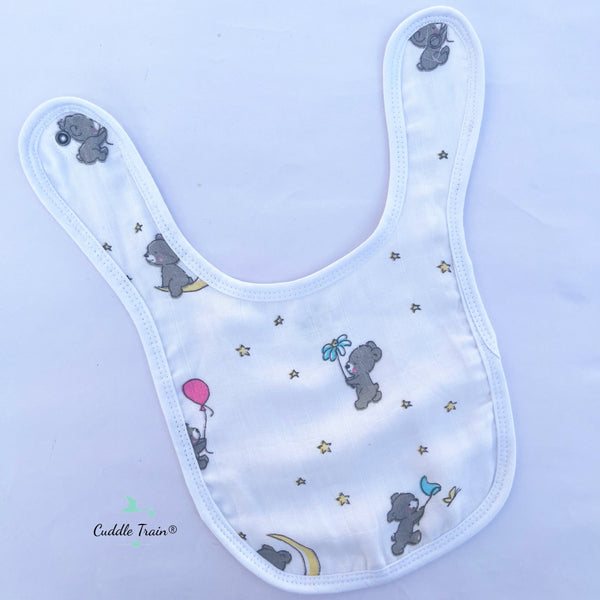 Teddy Balloon-Snap on Bib(s)