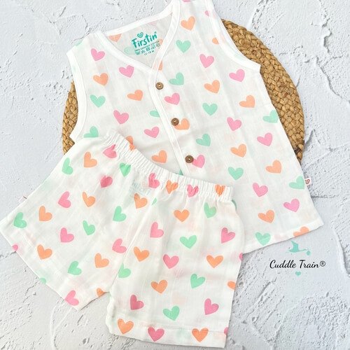 Heart Colors - Sleeveless & Shorts