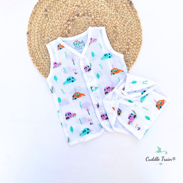 Vintage Cars-Jabla & Nappy(0-3M)