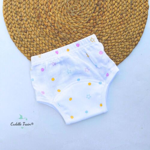 Dot & Star-Padded Undies(0-3M)