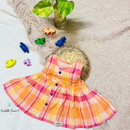 Sunset Plaid - Frill Frock