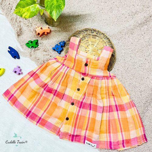 Sunset Plaid - Aneya Frock