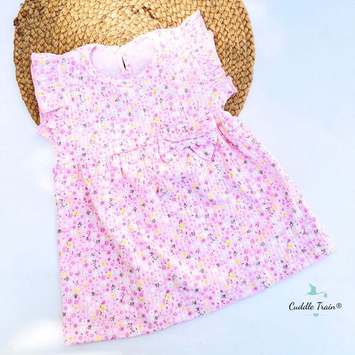 Pink Floral-Back Button