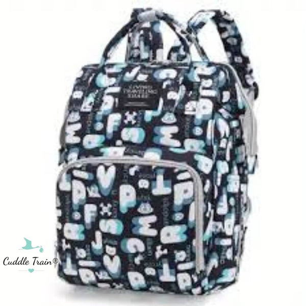 Black Letters - Diaper Bag