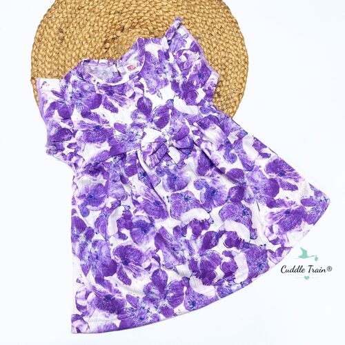 Purple Petal-Back Button