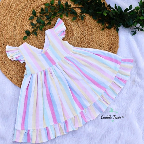 Candy Sky-Girls Cotton Frock