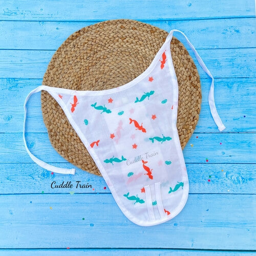 Orange Mermaid-Nappy(0-3M)