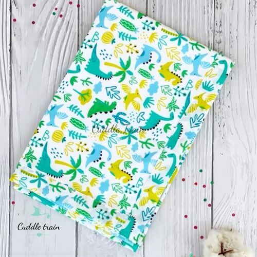 Green Dino-Organic Cotton Dohar(60*80CMS)
