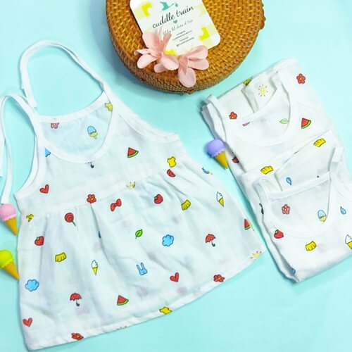 Melon - Knot Frock(0-3M)