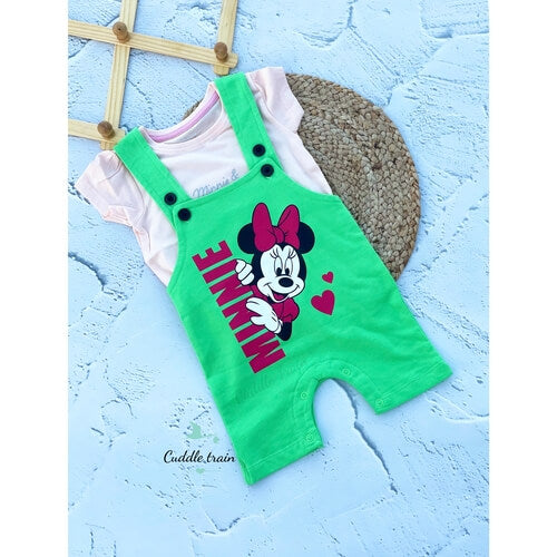 Minnie Mickey-Dungarees set