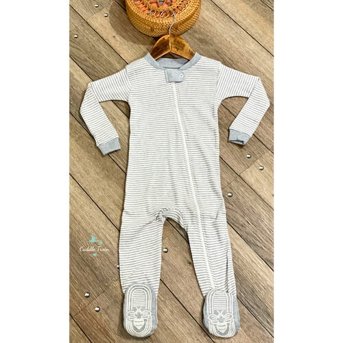 Grey Stripes-Sleepsuits