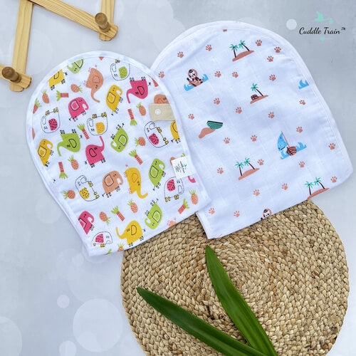 Ellie & Lion-Burp Clothes(Pack of 2)