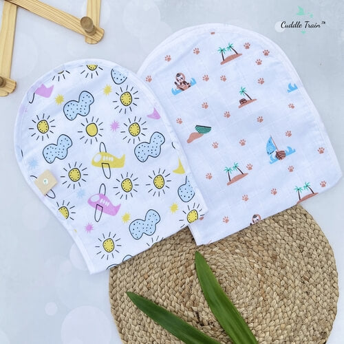 Lion & Planes-Burp Clothes(Pack of 2)