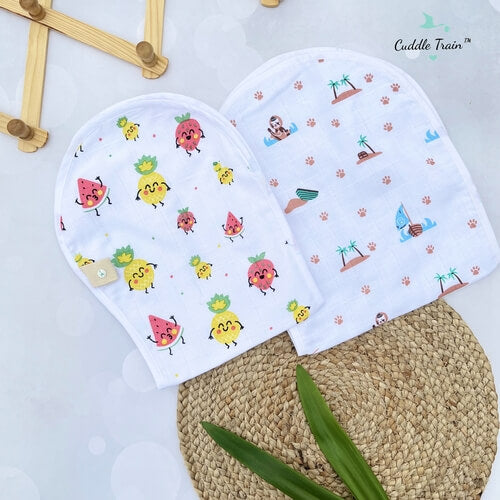 Fruits & Lion-Burp Clothes(Pack of 2)