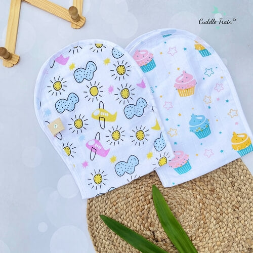 Planes &amp; Cupcakes-Burp Clothes(Pack of 2)