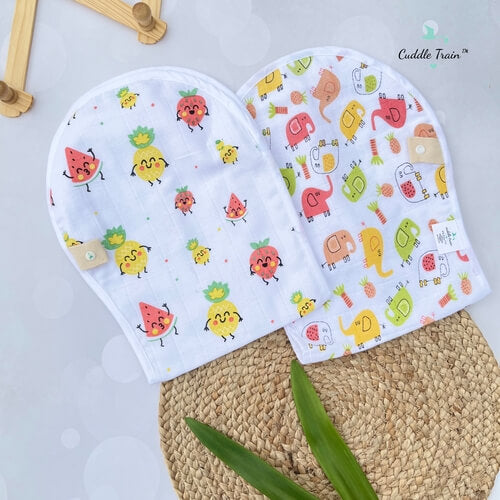 Ellie & Fruits-Burp Clothes(Pack of 2)