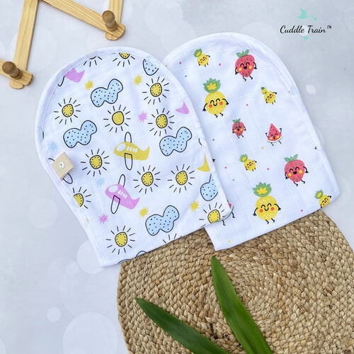 Fruits & Planes-Burp Clothes(Pack of 2)