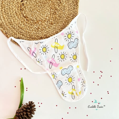 Plane &amp; Clouds-Nappy(0-3M)