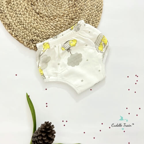 Yellow Bear-Padded Undies(18-24M)