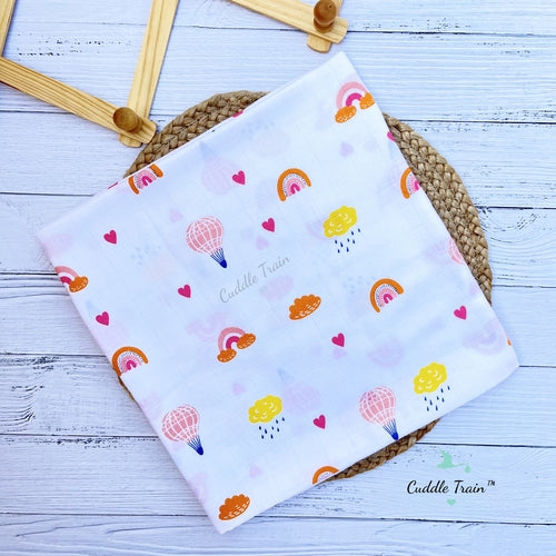 Balloon & Rainbows- Bamboo Swaddle