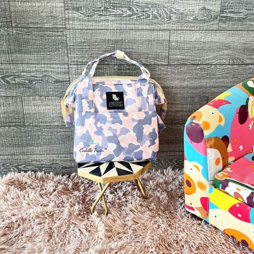Camo(Beige &amp; Grey)- Diaper Bag(Small)