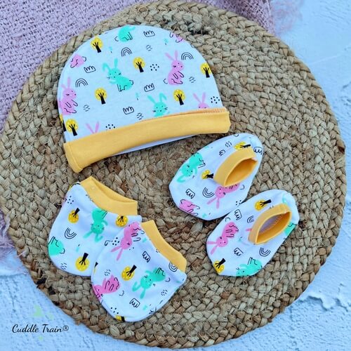Color Bunny(Yellow rib)-CMB Set(0-6M)