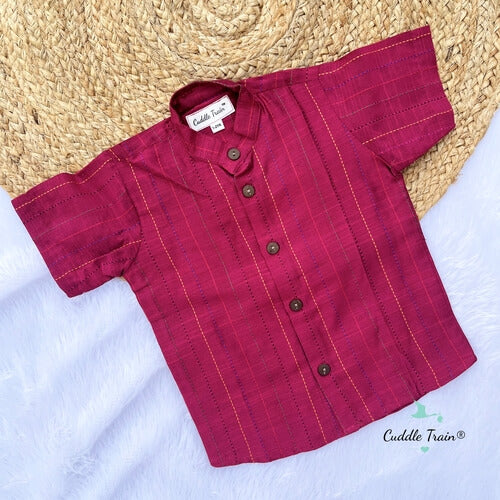 Entangled Dupioni Silk Magenta - Shirt