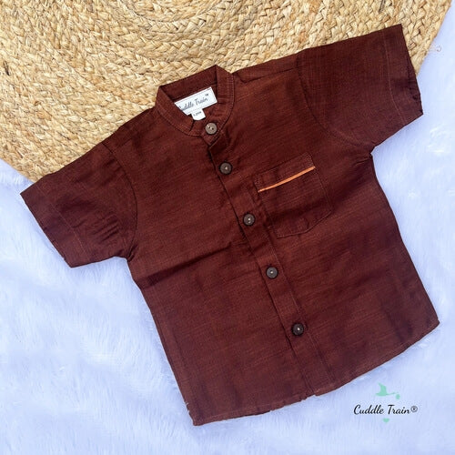 Dupioni Silk Brown - Shirt