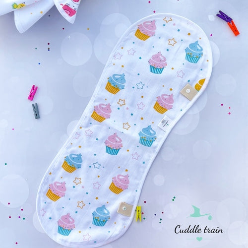 Cupcakes-Burp Clothes(Burpee Bibs)