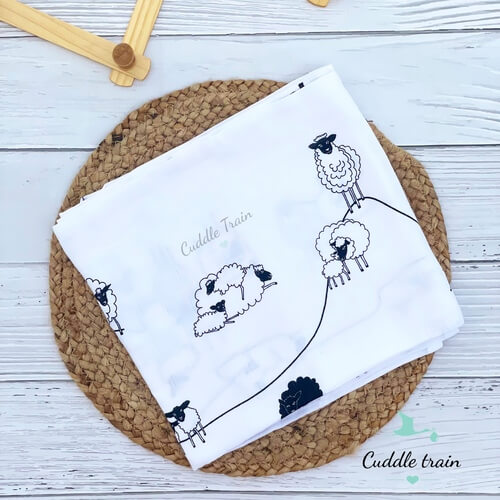 Black Sheep-Bamboo Swaddle(100*100Cms)