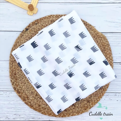 Crown-Bamboo Swaddle(100*100cms)