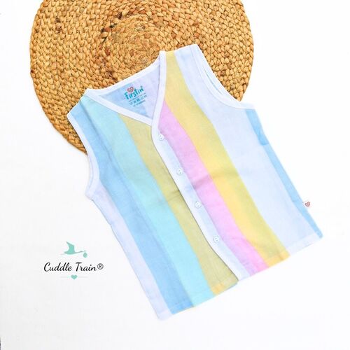 Multicolor Stripes - Sleeveless Jabla(12-18M)