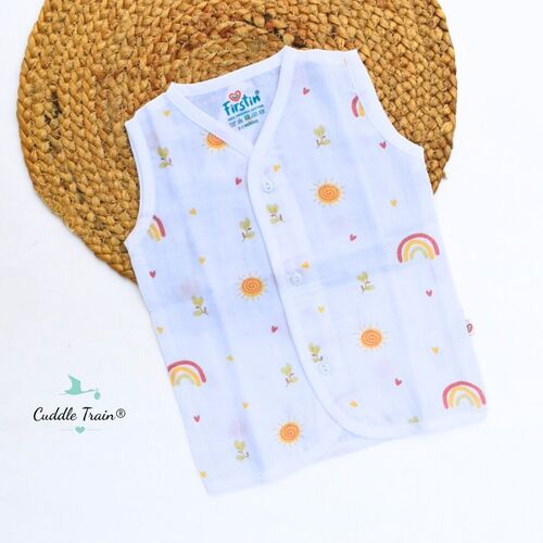 Sun & Rainbow - Sleeveless Jabla(0-3M)