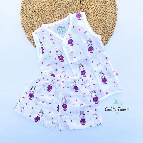 Teddy Cute - Sleeveless & Shorts(3-6M)