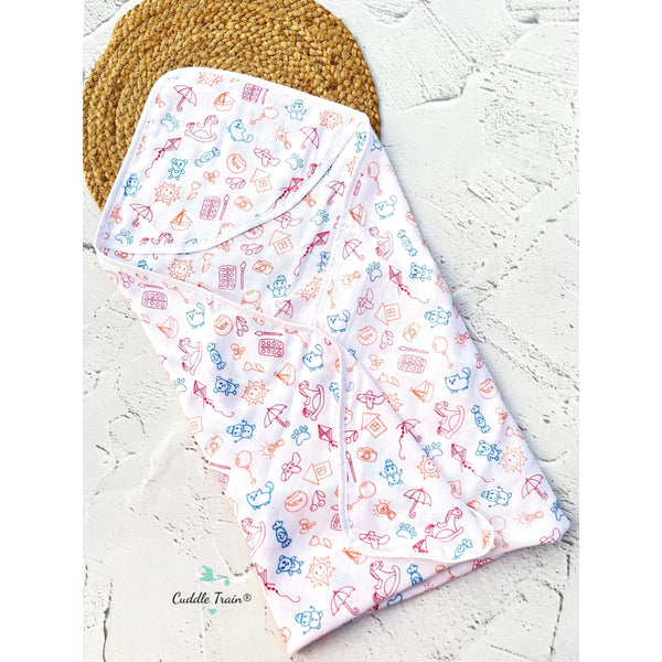 Colour  Abstracts - Hooded Towel