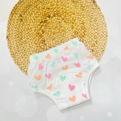 Multi Color Hearts - Padded Undies