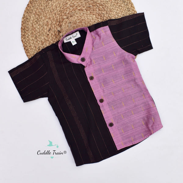 Blush Merlot - Dupioni Silk Shirt
