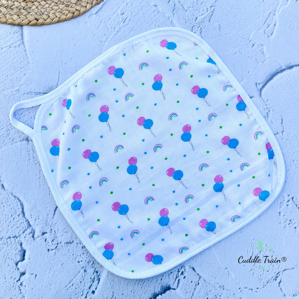 Blue Balloon(White Base)-Wash Clothes