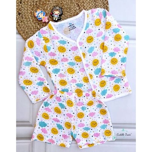Stars &amp; Clouds- Full Sleeve &amp; Shorts(6-12M)