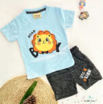Roar Boy(Blue)-Shorts & Tees set