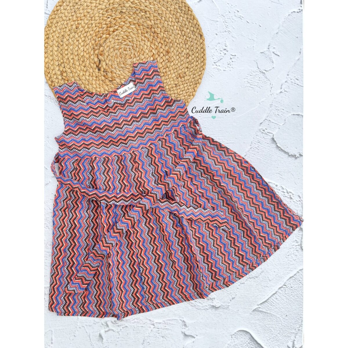 Multicolour ZigZag - Cotton Frock