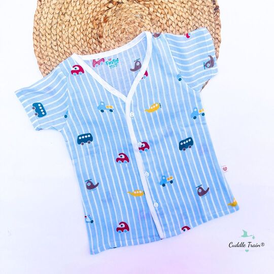 Blue Stripes - Halfsleeves Jabla(6-12M)