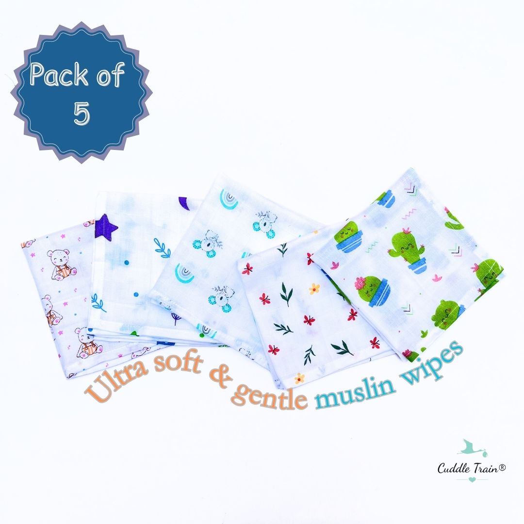 Muslin Wipes-C7(Pack of 5)