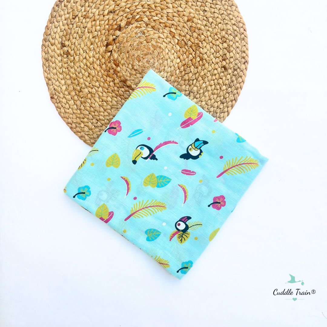 Tropical Tweets - Muslin Towel(70cms*150cms)